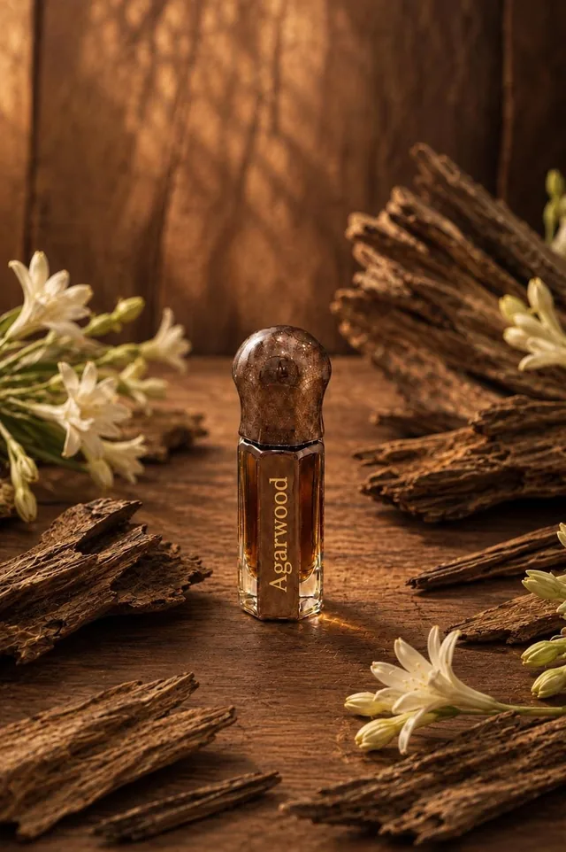 Pure Indian Agarwood (Oud) Oil, 3 ml