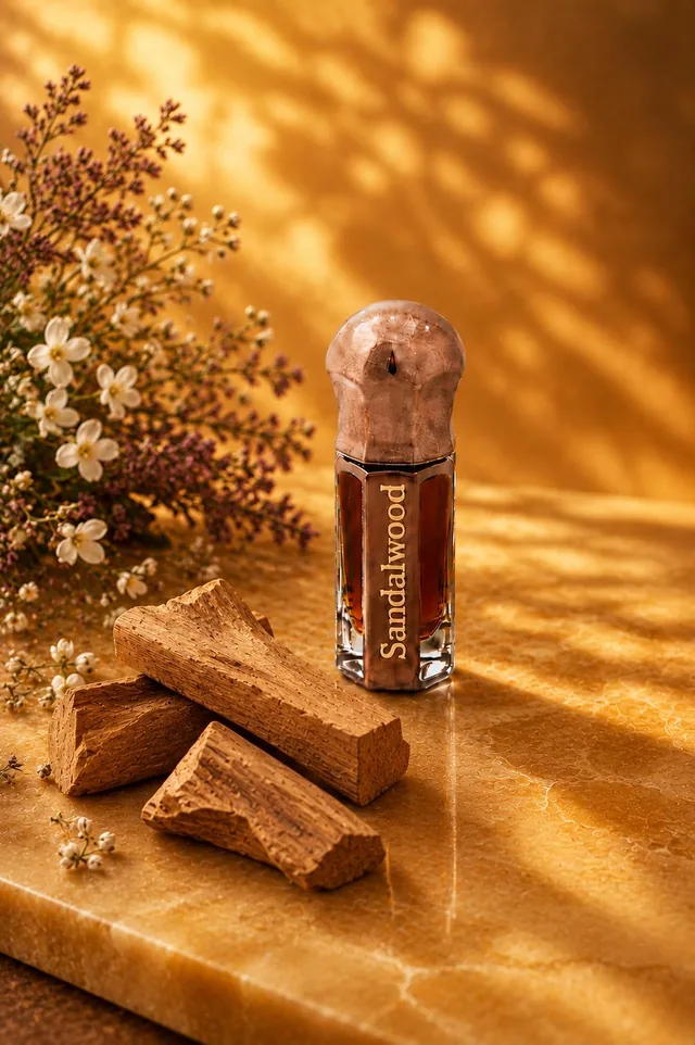 Pure Indian Sandalwood Oil, 3 ml