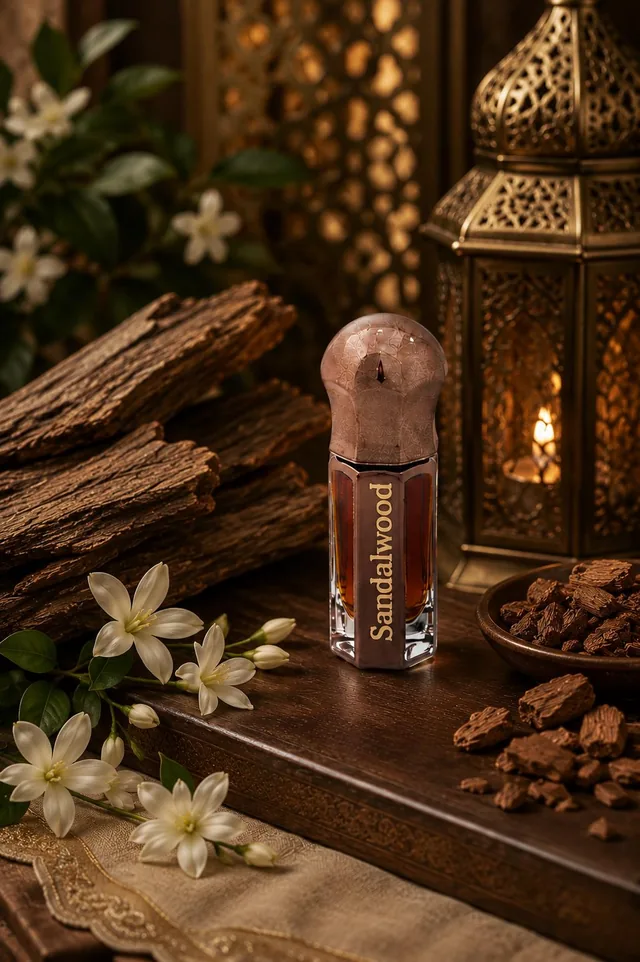 Pure Mysore Sandalwood Oil, 3 ml